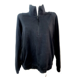 OLD NAVY Active Dynamic Fleece Jacket Women's Size XXL Black Pullover Zip Neck